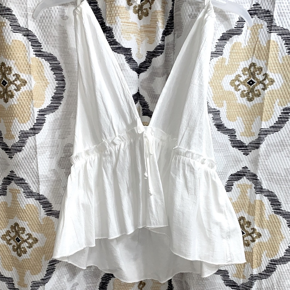 White Linen Tank